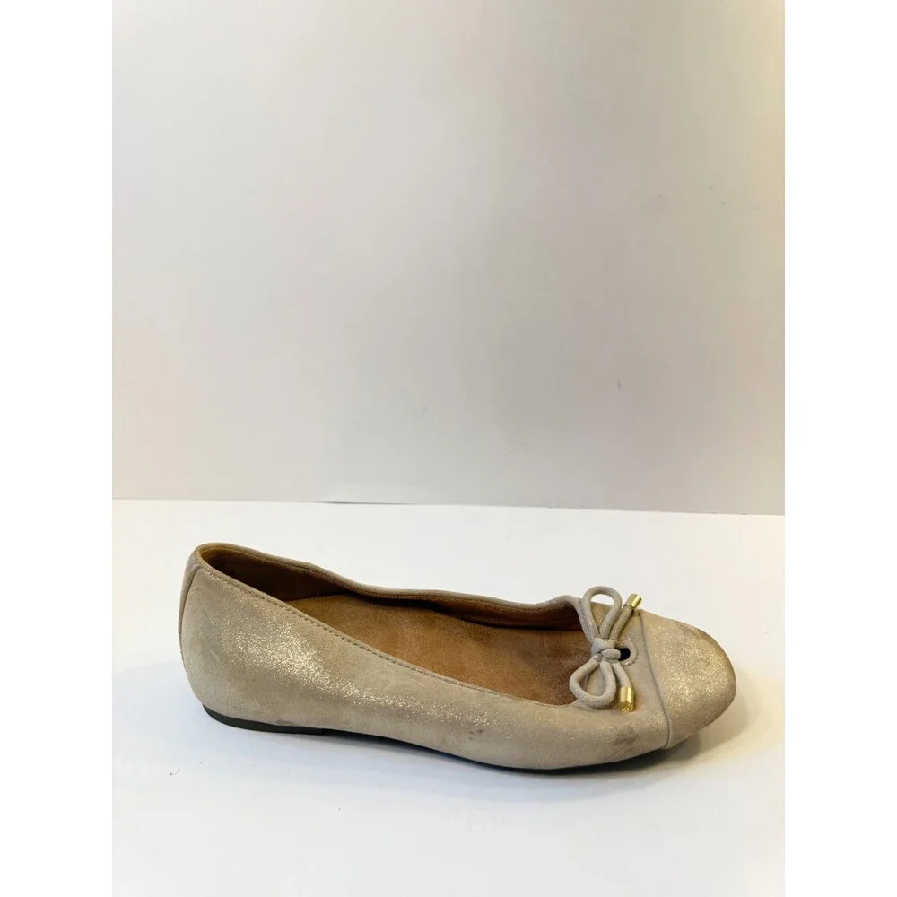 Vionic Womens Slip On Klara Ballet Flats Metallic Gold US 6